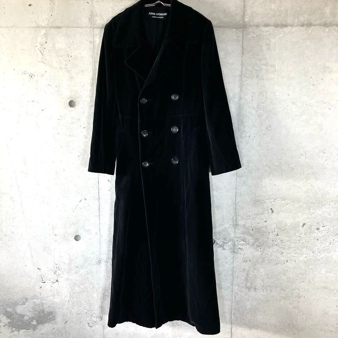 ジュンヤ・ワタナベ コム・デ・ギャルソン 黒 ロングコート ジュンヤ ワタナベ コム デ ギャルソン コート