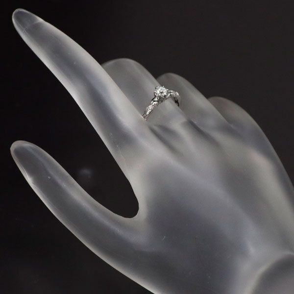 K18WG 多面カット ダイヤモンド リング 0.208ct D0.08ct - メルカリ
