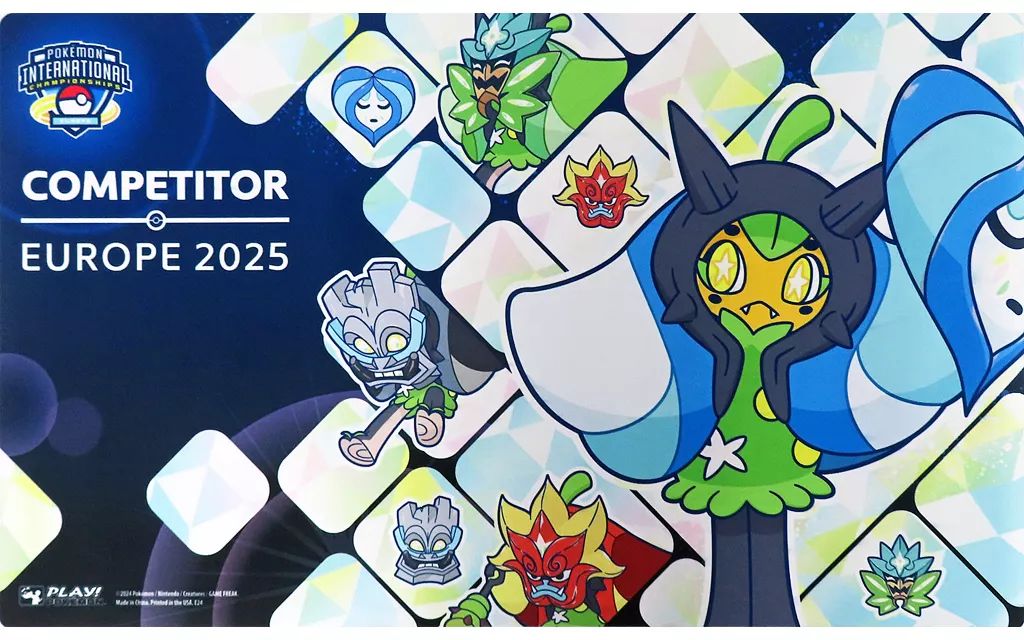 サプライ ポケモンカードゲーム 英語版 プレイマット オーガポン いどのめん 2025 Pokemon Europe America International Championships COMPETITOR -ポケモンヨーロッパインターナショナルチ