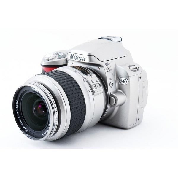 NikonD40レンズキット〔シルバー〕 ニコン Nikon D40 レンズキット シルバー 美品 ストラップ付き