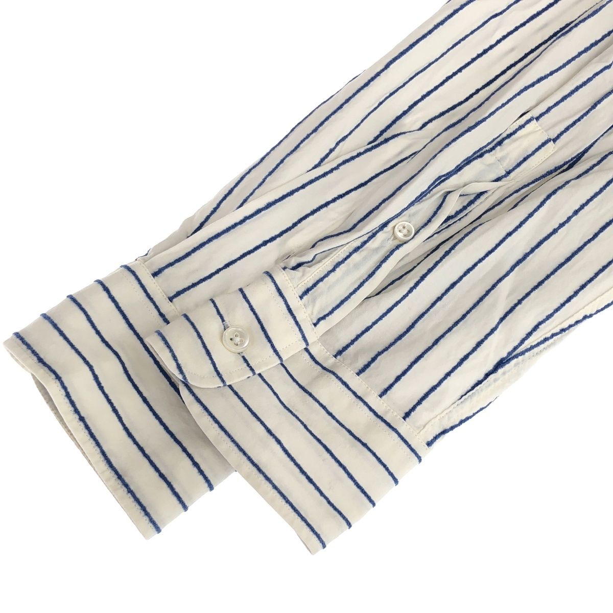 SUNFLOWER サンフラワー ADRIAN SHIRT ストライプシャツ ホワイト 