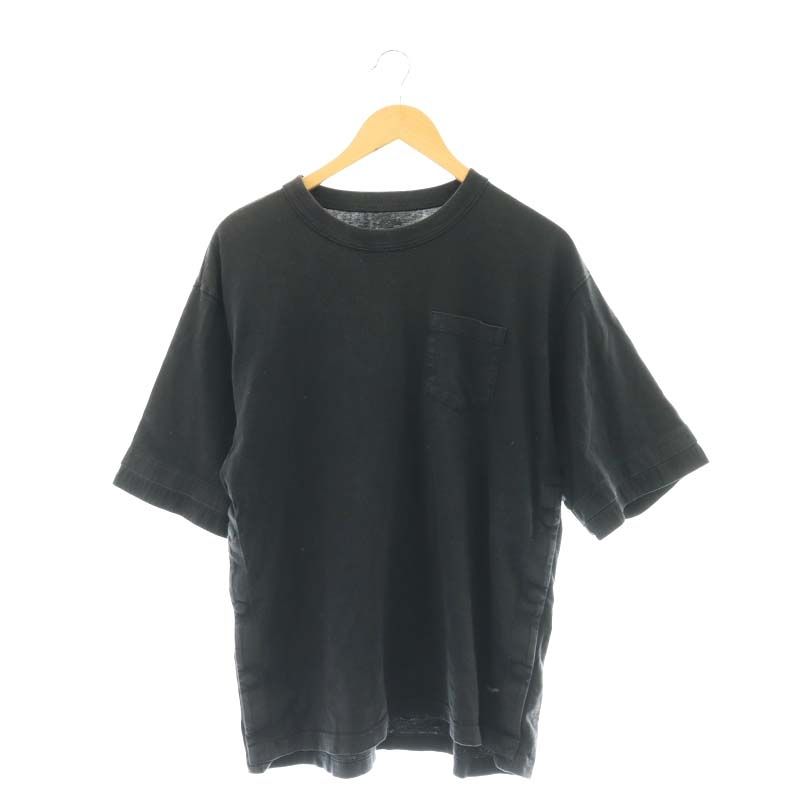 サカイ　半袖トップス　2 sacai】サカイ トップス グレー×ブルー 半袖 - メルカリ