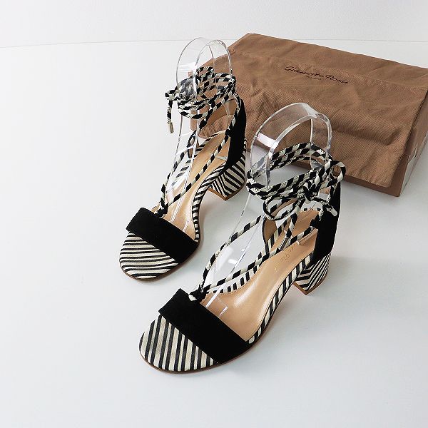 Gianvito Rossi リボンサンダル グレー ブラック ベージュ Gianvito Rossi リボンサンダル グレー ブラック ベージュ