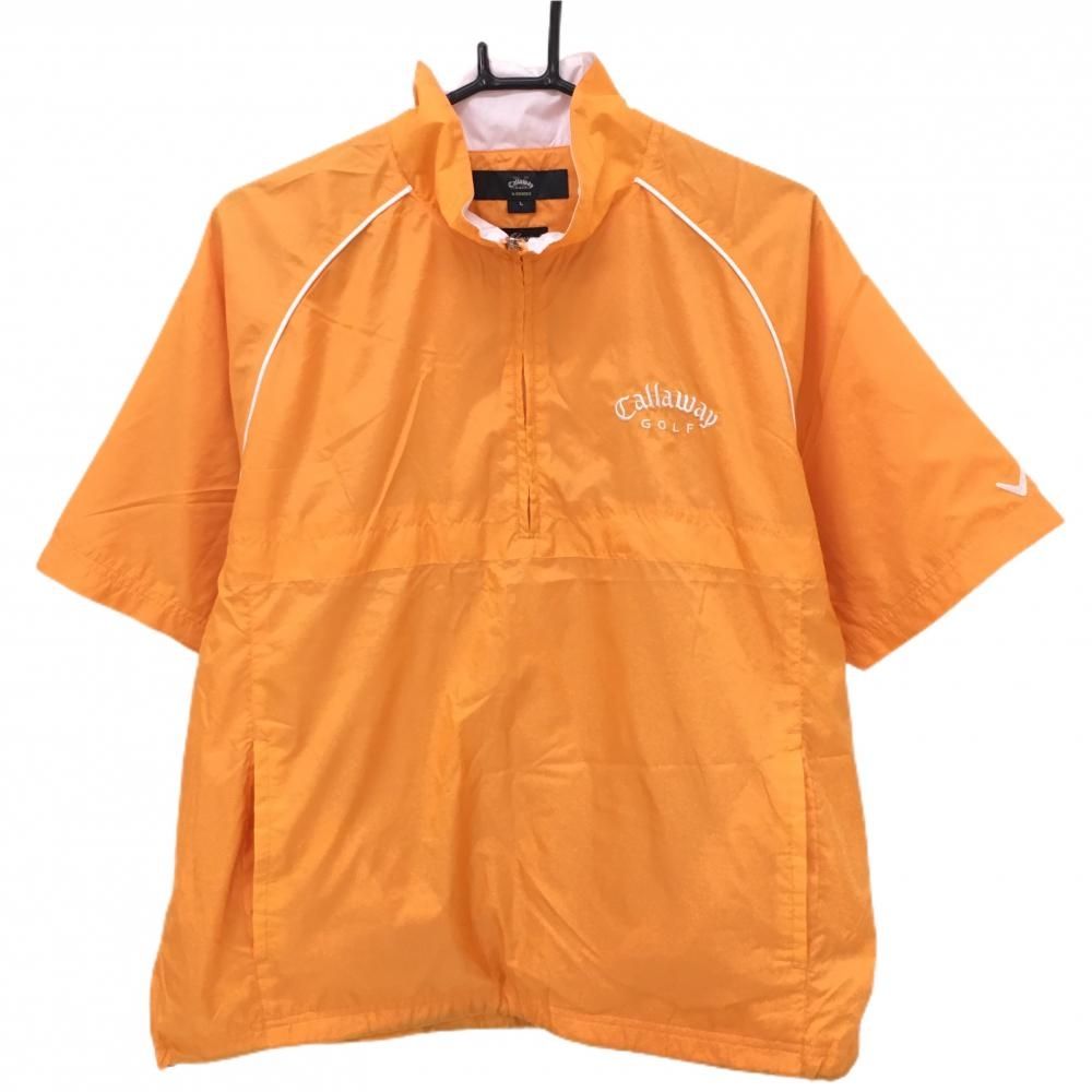 美品callaway キャロウェイ　ダウンジャケット　ブルゾン　ハーフジップ　L ☆美品 Callaway/キャロウェイ ハーフジップブルゾン メンズLL