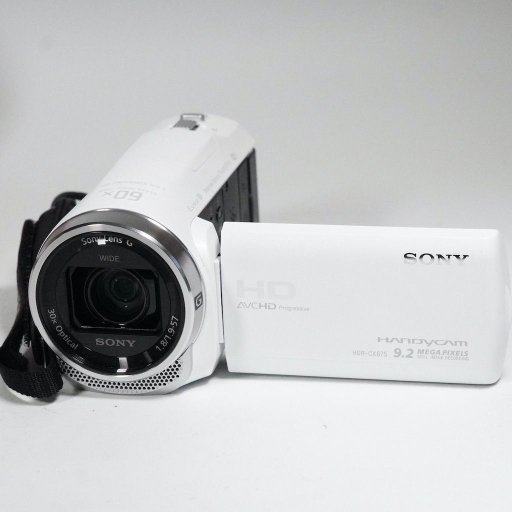 ★美品★ ビデオカメラ Sony ソニー HDR-CX675 ホワイト　白 Amazon.co.jp: SONY ビデオカメラHDR-CX675 32GB 光学30倍