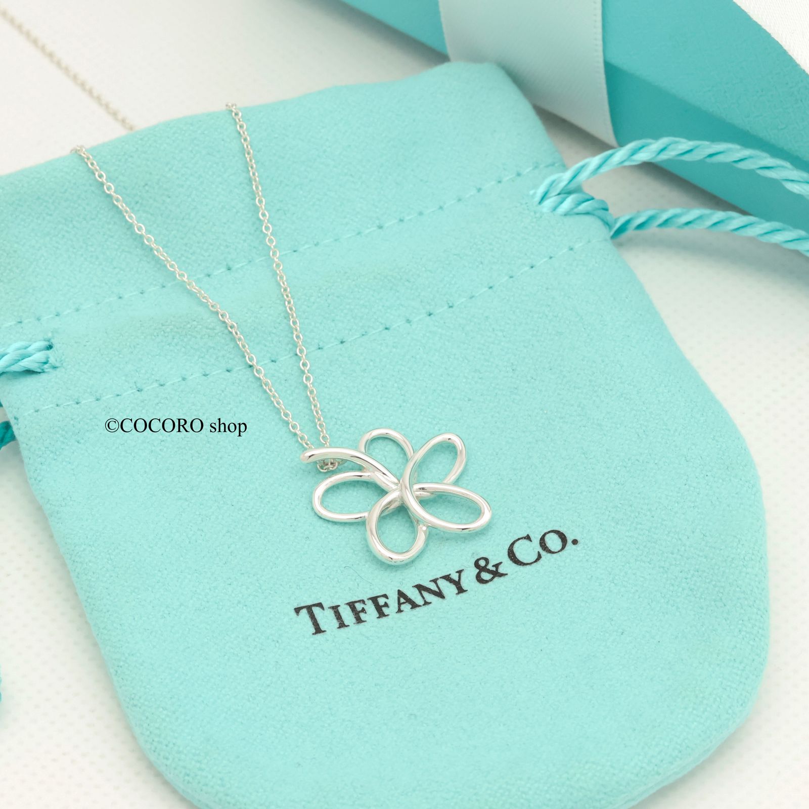 美品】ティファニー TIFFANY&Co. ヴィラ フラワー パロマピカソ ネックレス AG925 - メルカリ