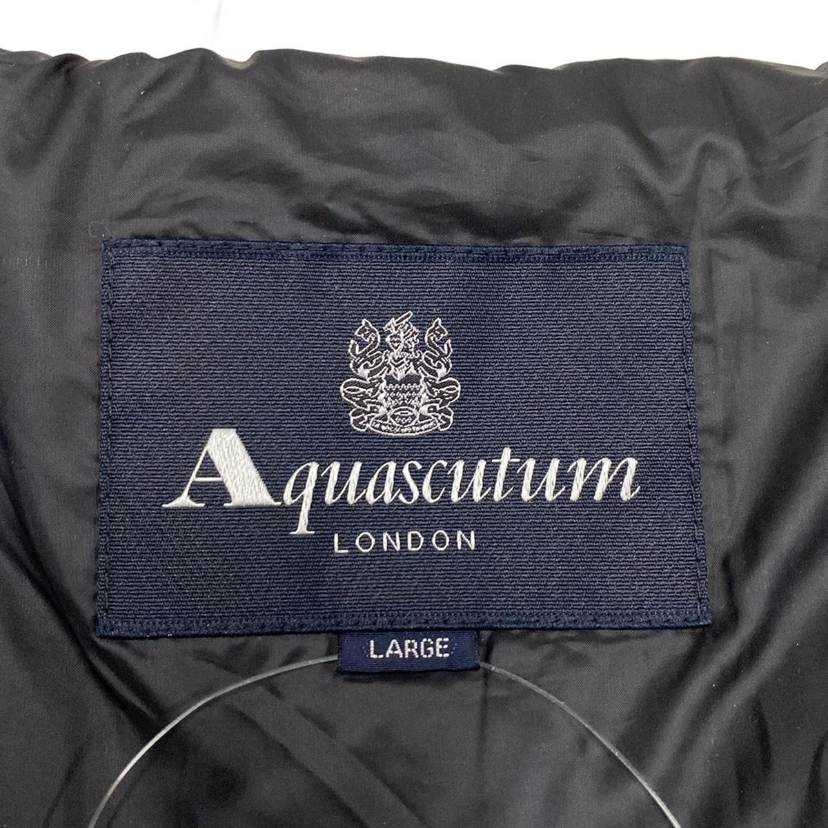 【本日限定値下未使用タグ付】AquascutumカードボードニットブルゾンM Aquascutum(アクアスキュータム) ブルゾン サイズLARGE L メンズ