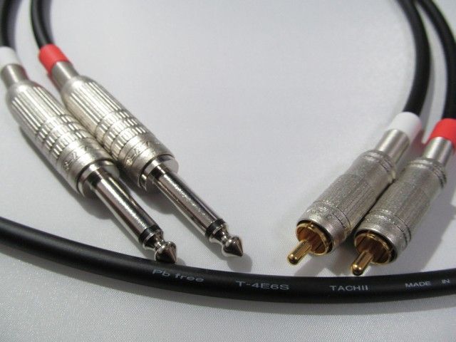 立井電線 T-4E6S フォン-RCAケーブル 2本1セット 3.0m - メルカリ