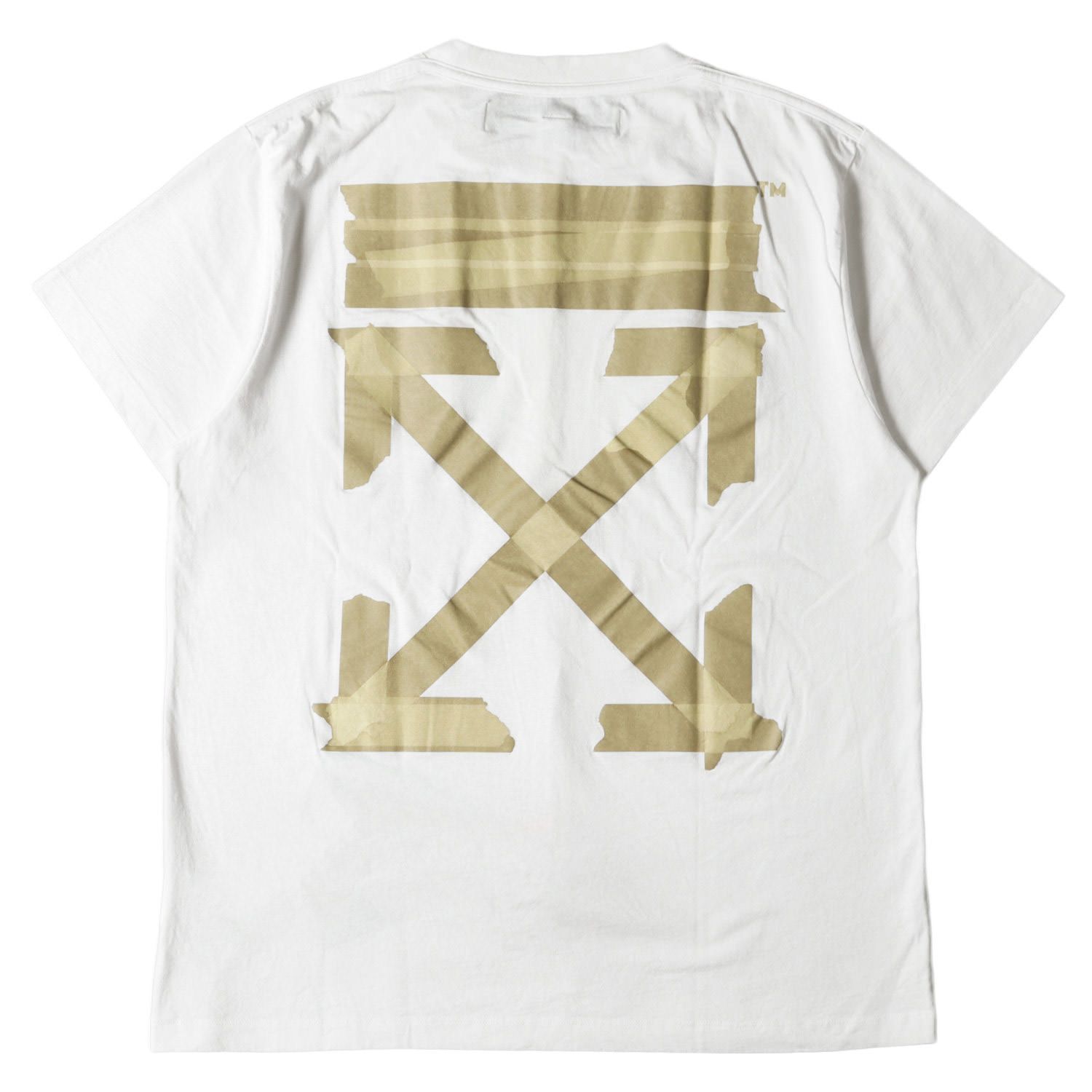 OFF-WHITE オフホワイト Tシャツ サイズ:XXS テープ アロー クルー