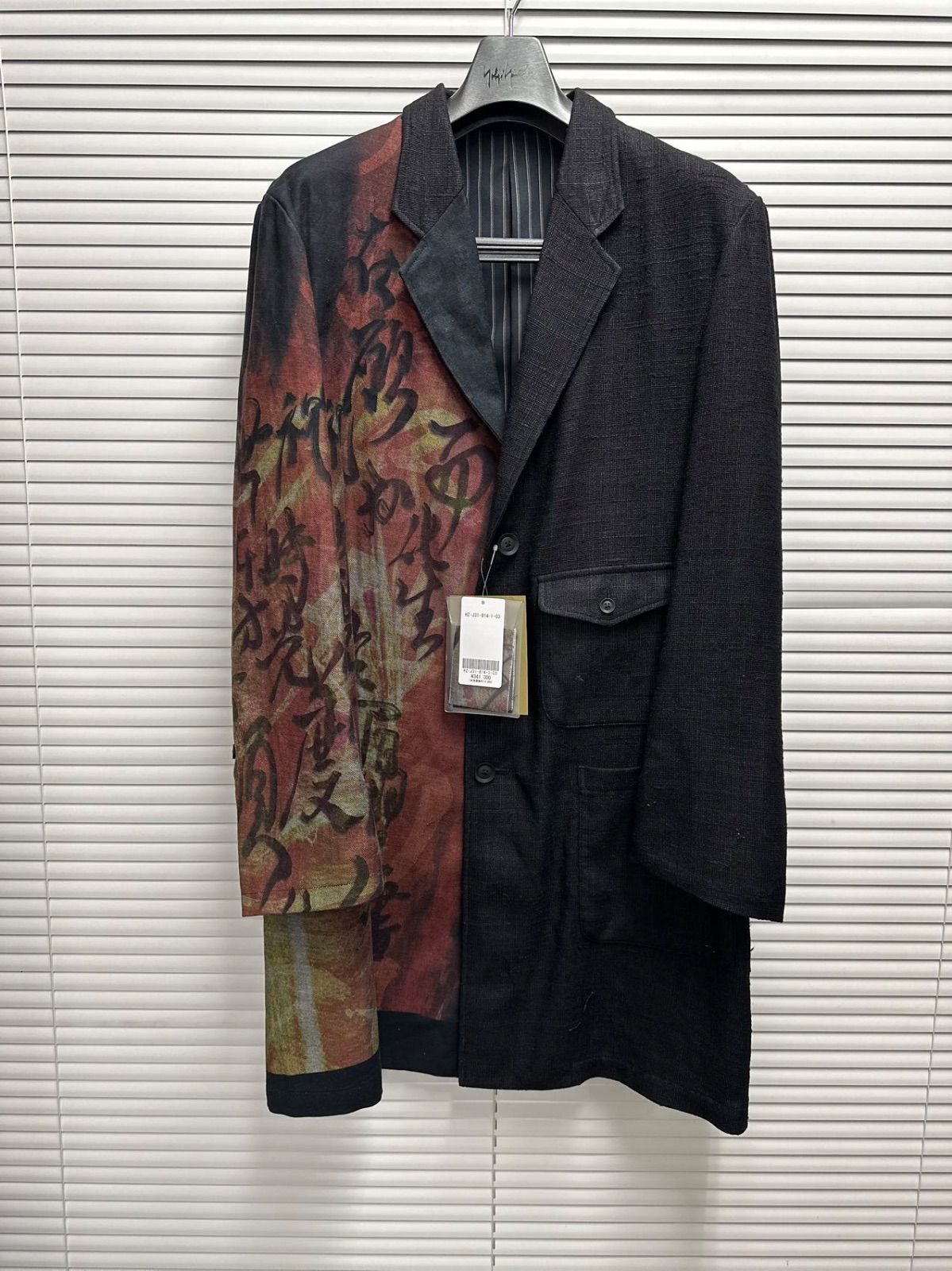 ジャケット Yohji Yamamoto デニム プリント + 別布ジャケット HZ-J31-814