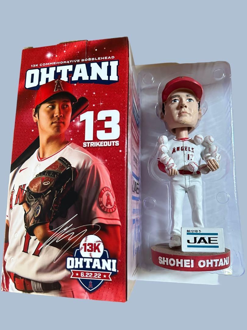 大谷翔平選手 13奪三振 ボブルヘッド MLB 新品未使用・非売品-