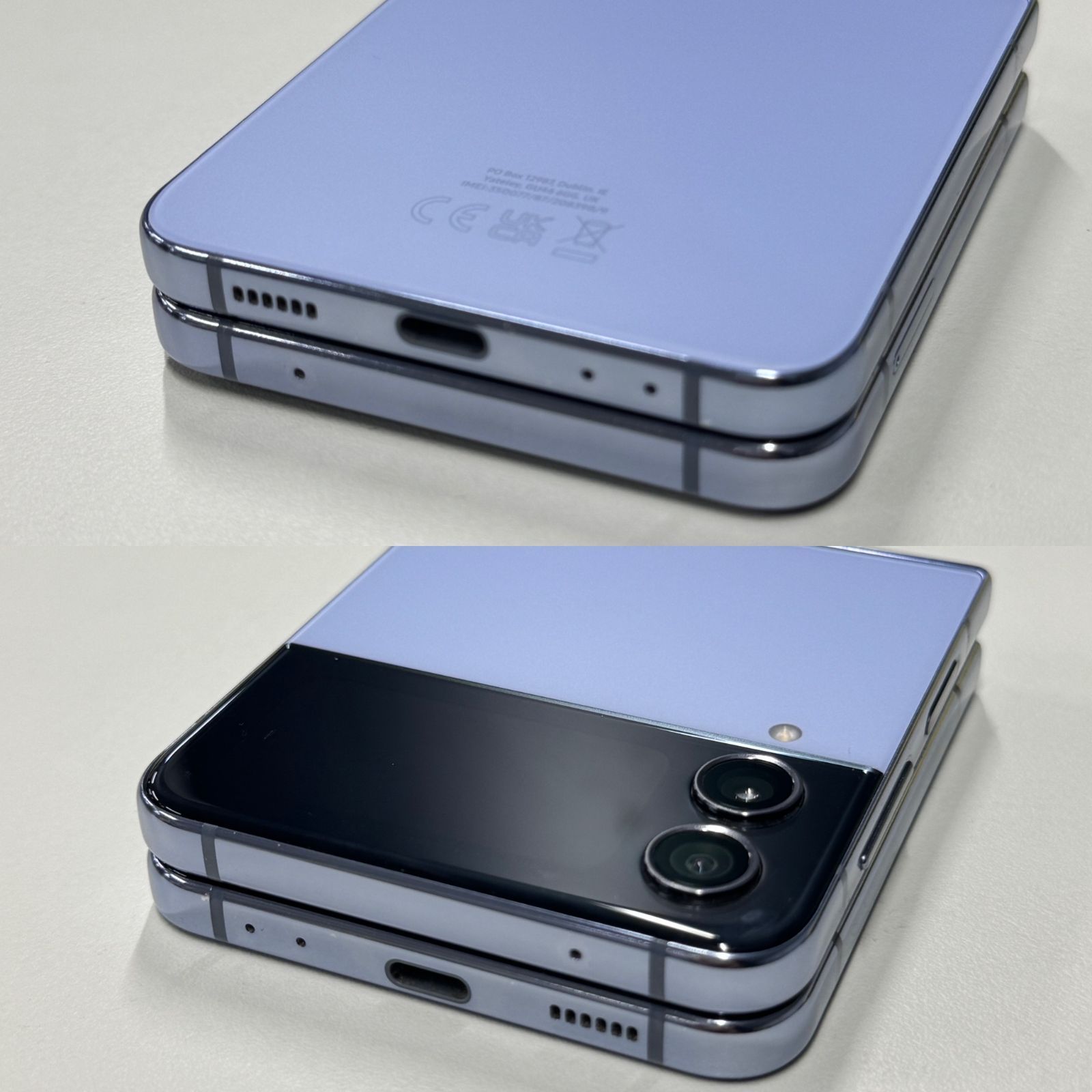 中古品」SIMフリー Galaxy Z Flip4 SM-F721B ブルー [8G/128GB] 海外版 