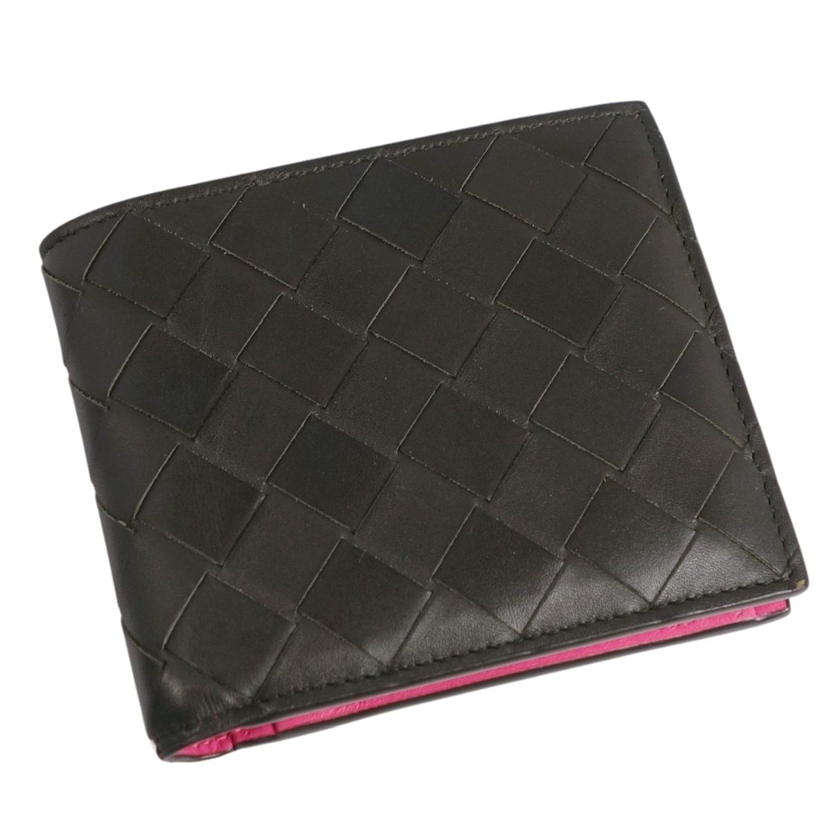 美品 ボッテガヴェネタ BOTTEGA VENETA 財布 二つ折り財布 イント 