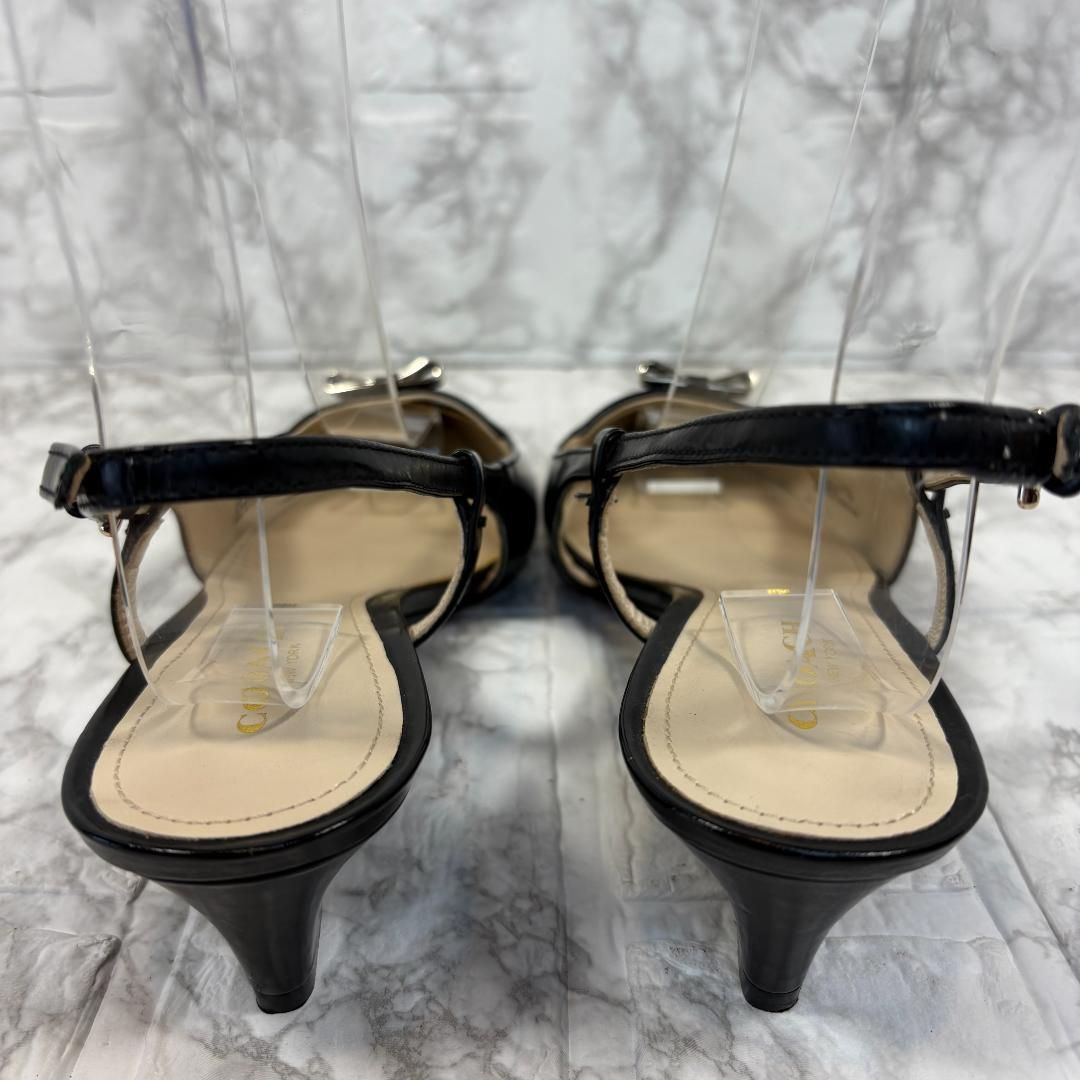 COACH コーチ バックストラップパンプス 36.5 ブラック 黒 23.5 COACH コーチ バックストラップパンプス 36.5 ブラック 黒 23.5