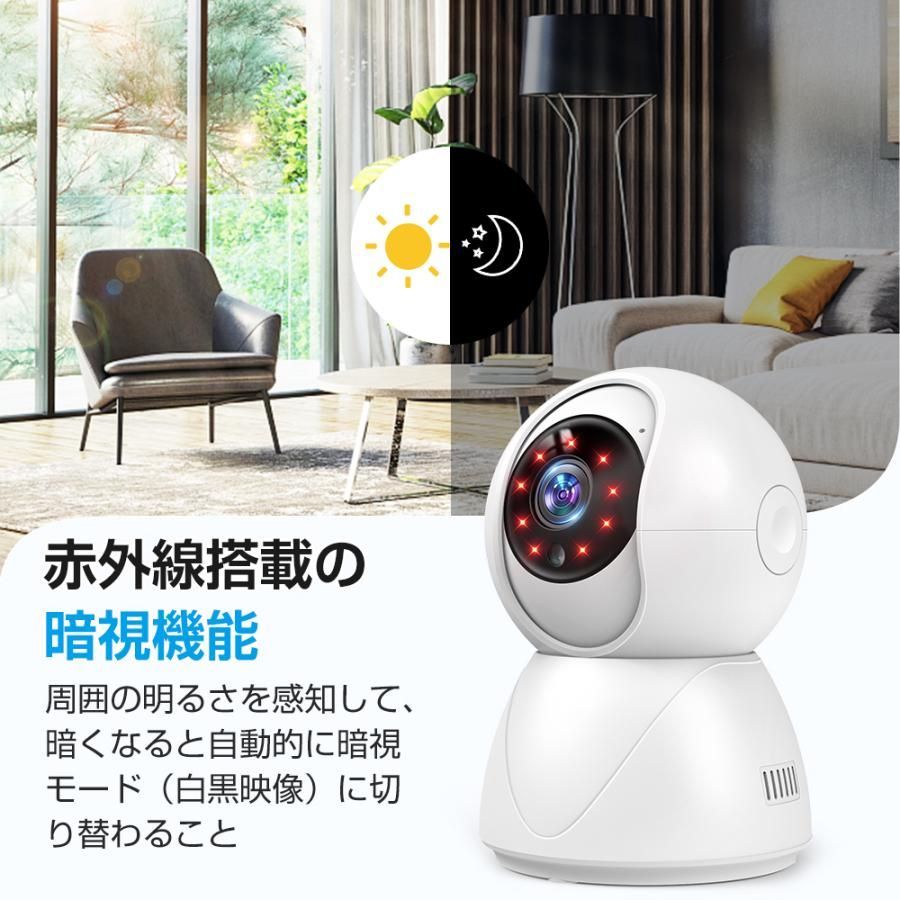 【新品未使用】室内カメラ 防犯カメラ ネットワークカメラ ベビーモニター 見守り 防犯カメラ ネットワークカメラ 見守りカメラ 300万画素 高画質