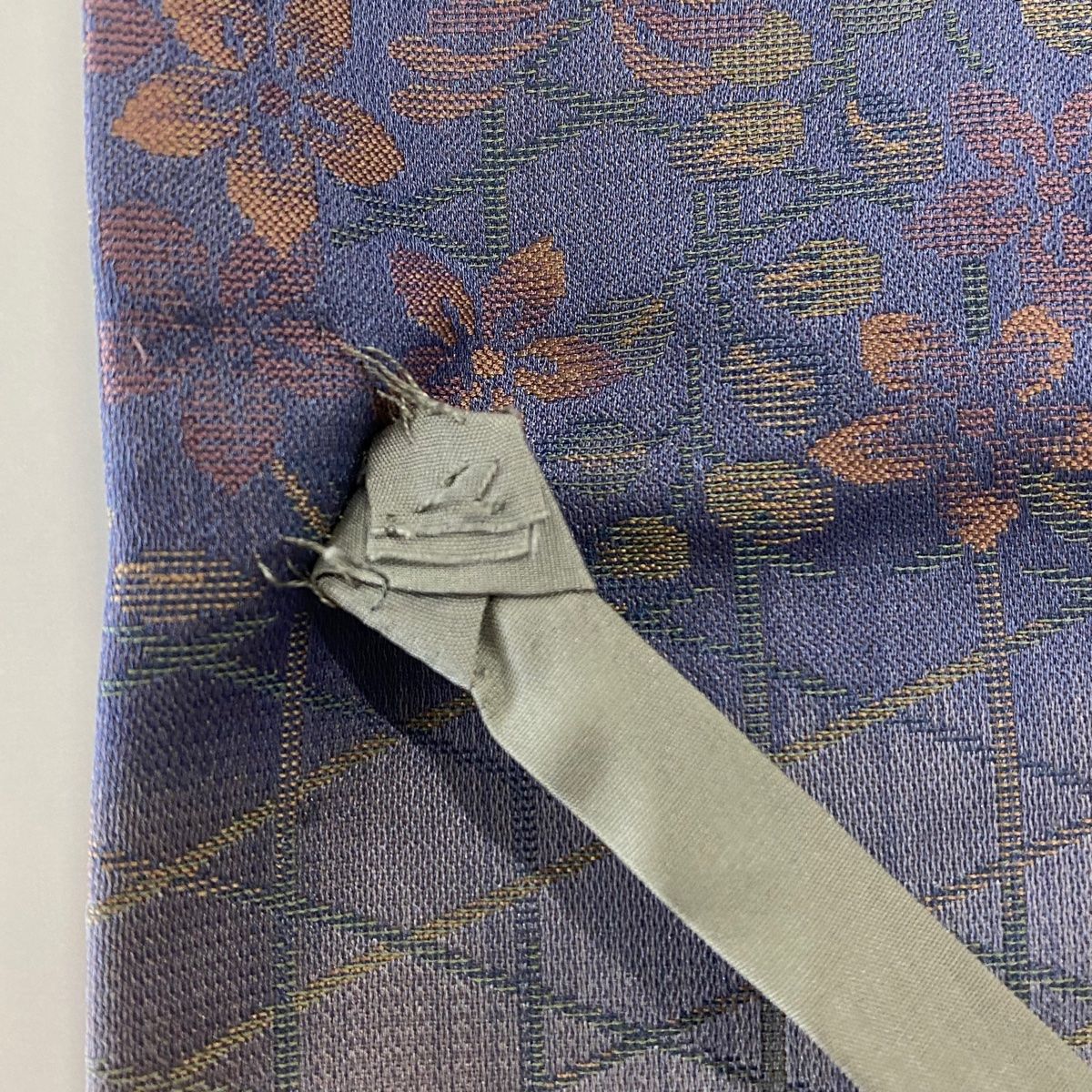 青灰色 正絹