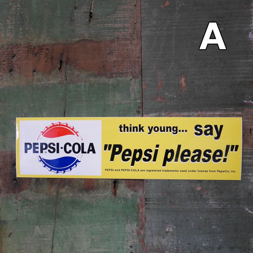 ペプシコーラ バンパーステッカー BUMPER STICKER-PEPSI ペプシ