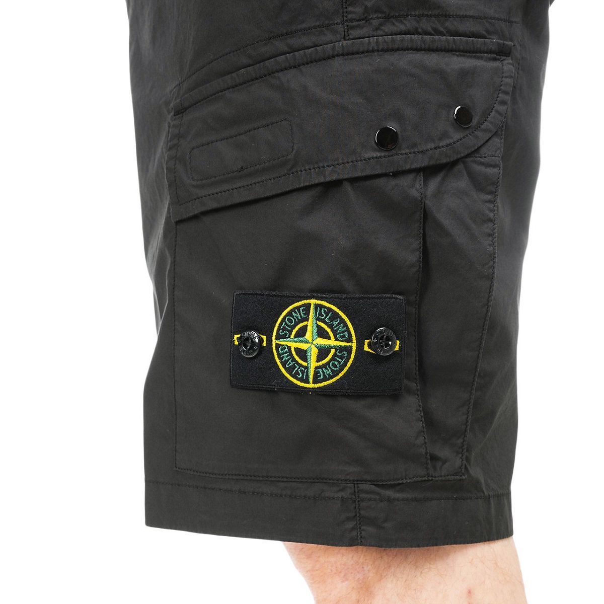 3 STONE ISLAND ストーンアイランド 7415L0803 V0029 ブラック カーゴ ...