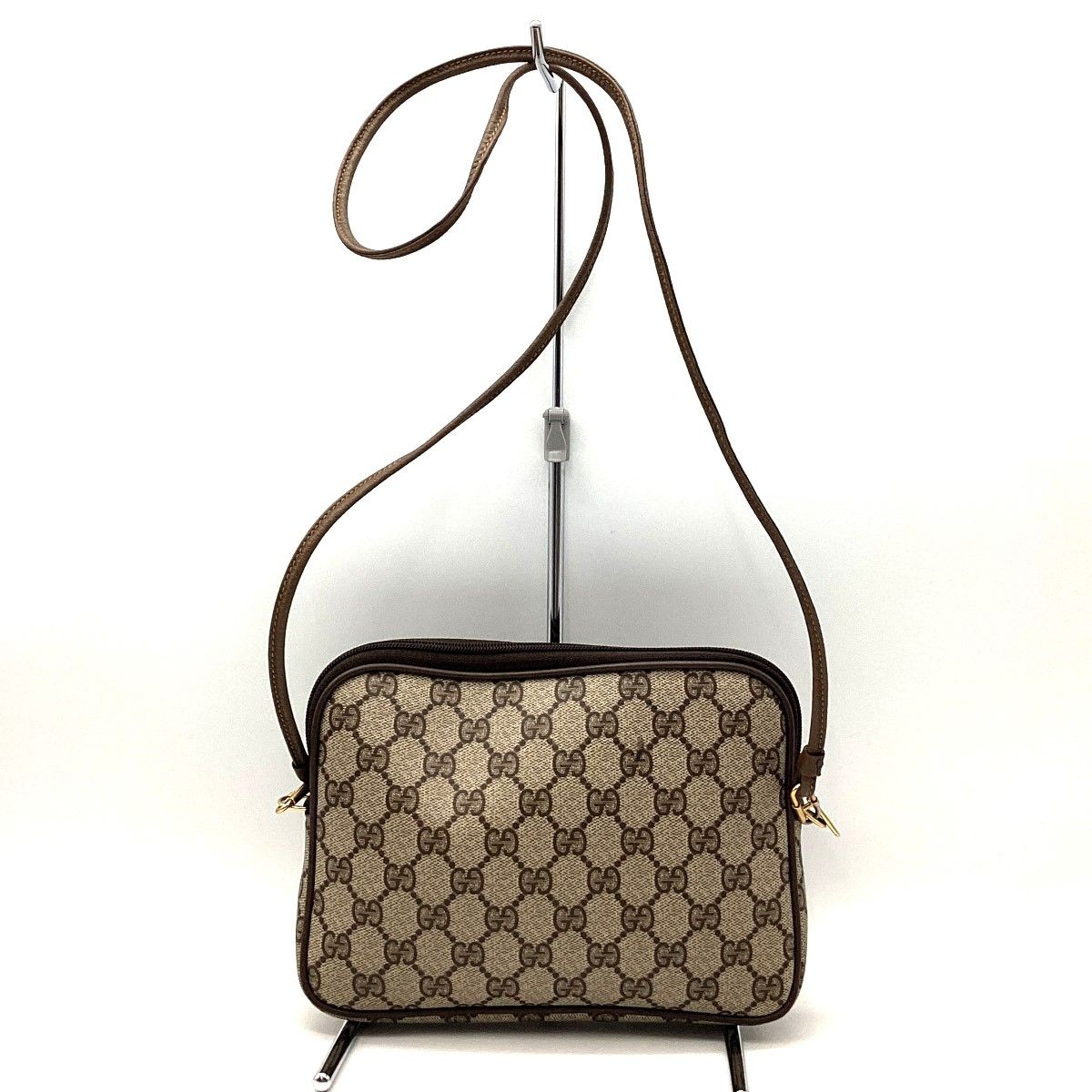 中美品 GUCCI グッチ オールドグッチ GG柄 ショルダーバッグ