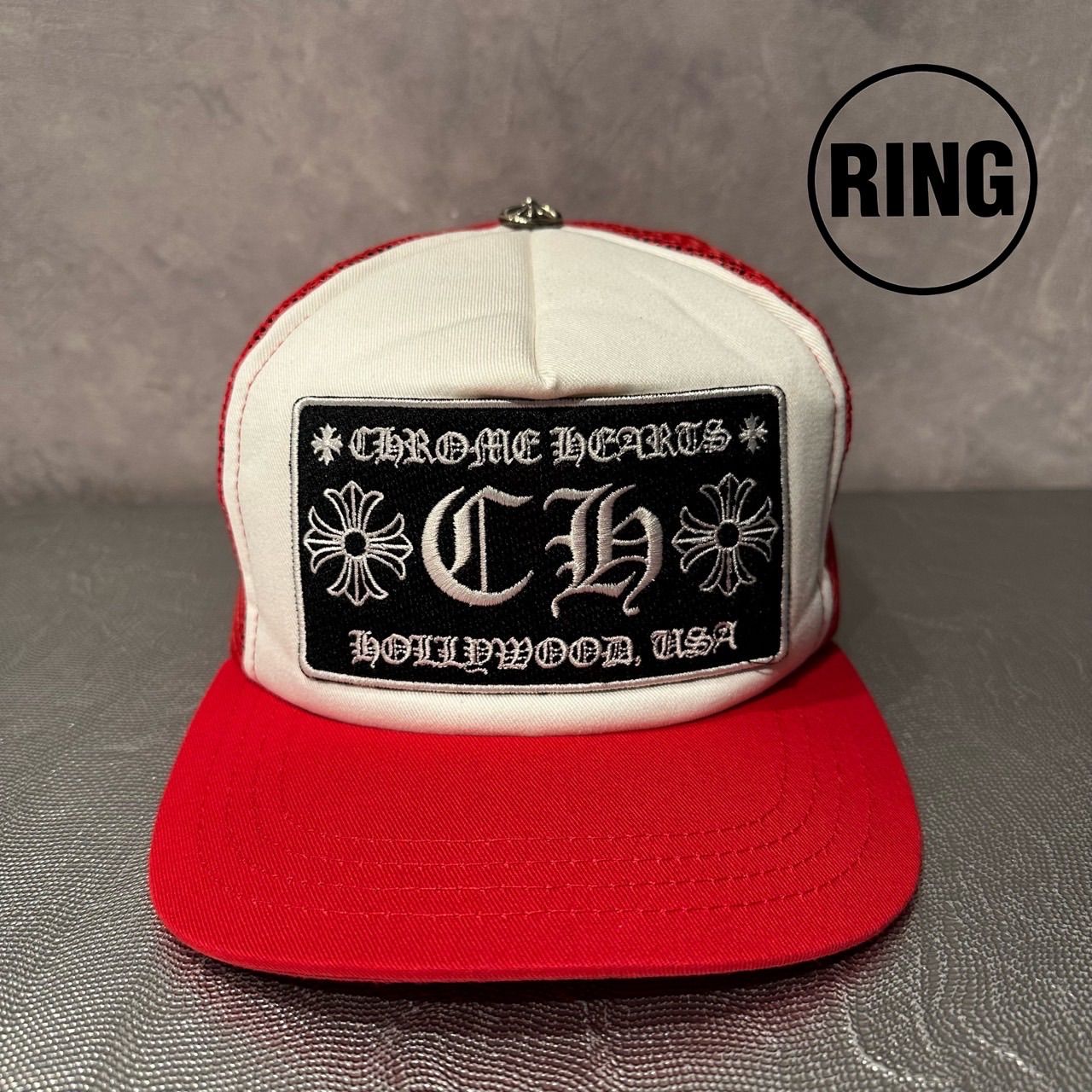 CHROME HEARTS TRUCKER CAP RED