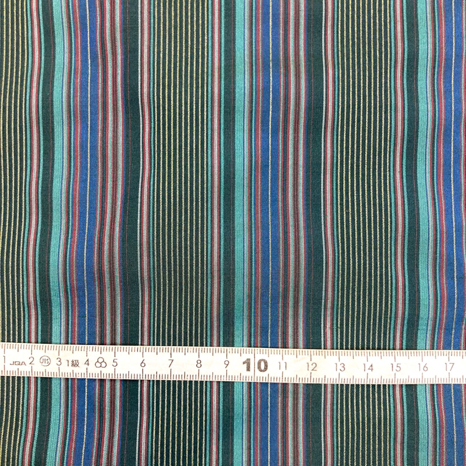 886】ストライプ柄シルク生地 約160㎝ - メルカリ