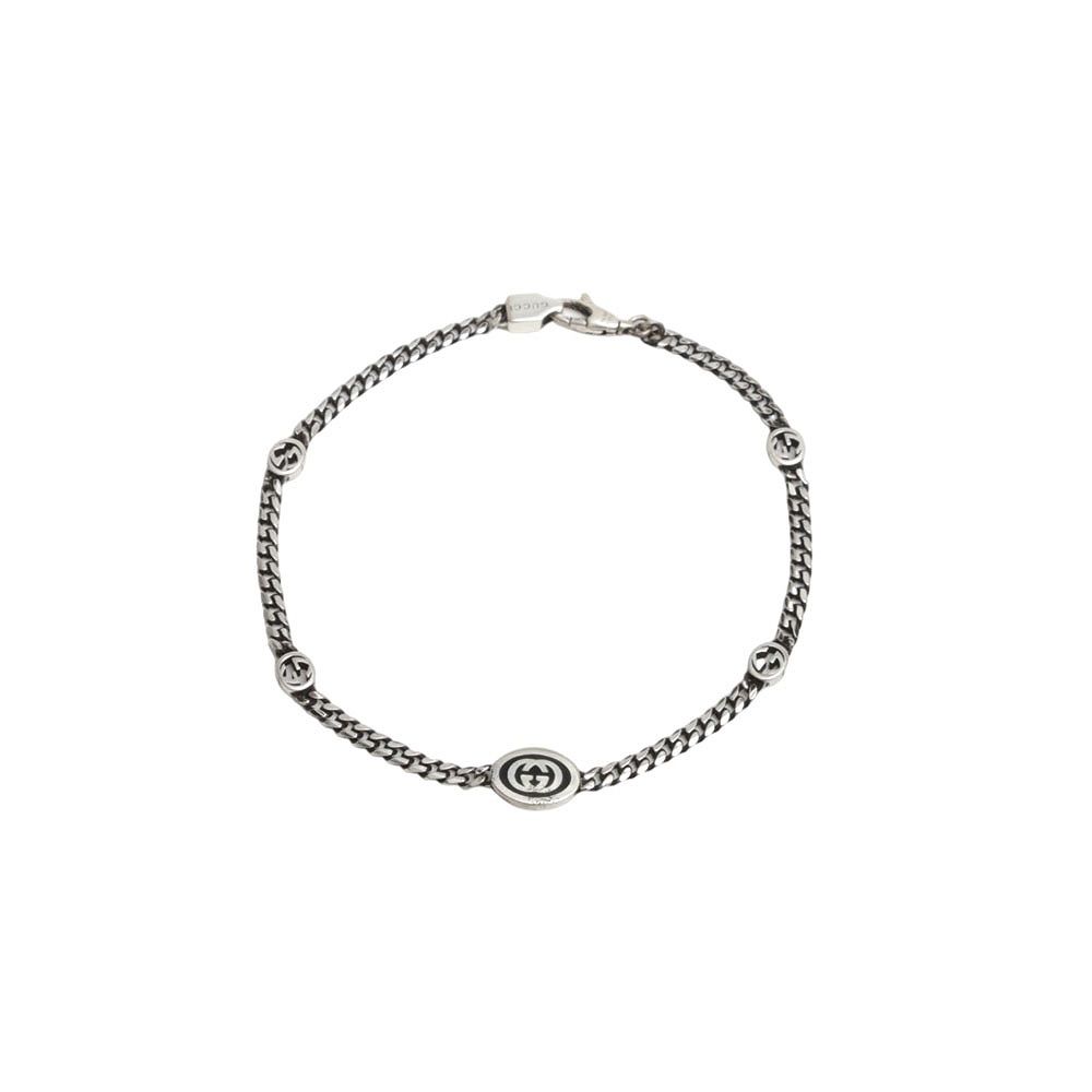 グッチ GUCCI ブレスレット 678657-J8410-8191 G LOCO インターロッキングG チェーン アクセサリー ジュエリー ユニセックス メンズ レディース シルバー ファッション 人気 ブランド おしゃれ 誕生日 記念 プレゼント