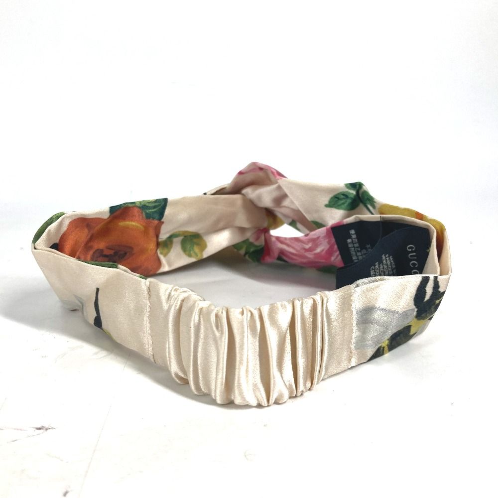 GUCCI グッチ ヘアバンド フローラ シルク マルチカラー - メルカリ