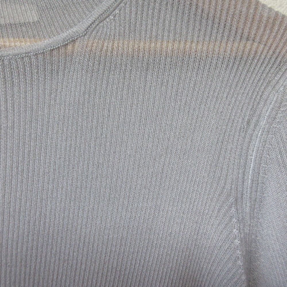 美品 24AW ANAYI アナイ シアーLUREXリブ プルオーバー ハイネック ニット カットソー 10242816200 38 シルバー レディース 古着 中古 美品 24AW ANAYI アナイ シアーLUREXリブ プルオーバー