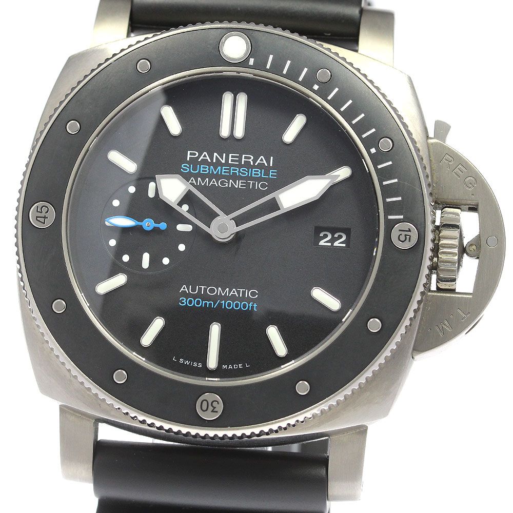 パネライ PANERAI PAM01389 ルミノール1950 サブマーシブル アマグネティック3デイズ チタニオ 自動巻き メンズ美品箱・保証書付き_810984