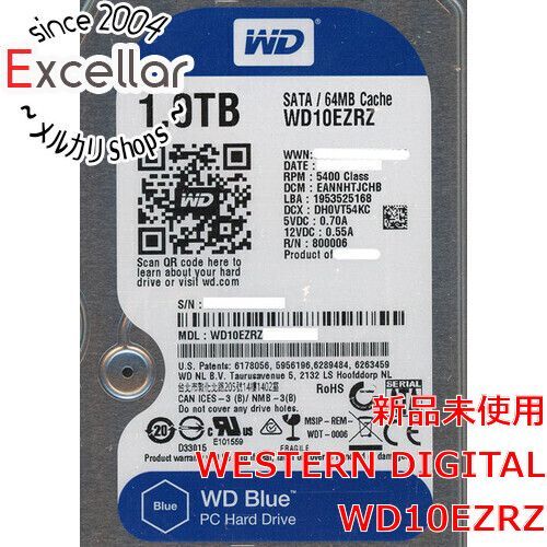 [bn:13] Western Digital製HDD　WD10EZRZ　1TB SATA600 5400