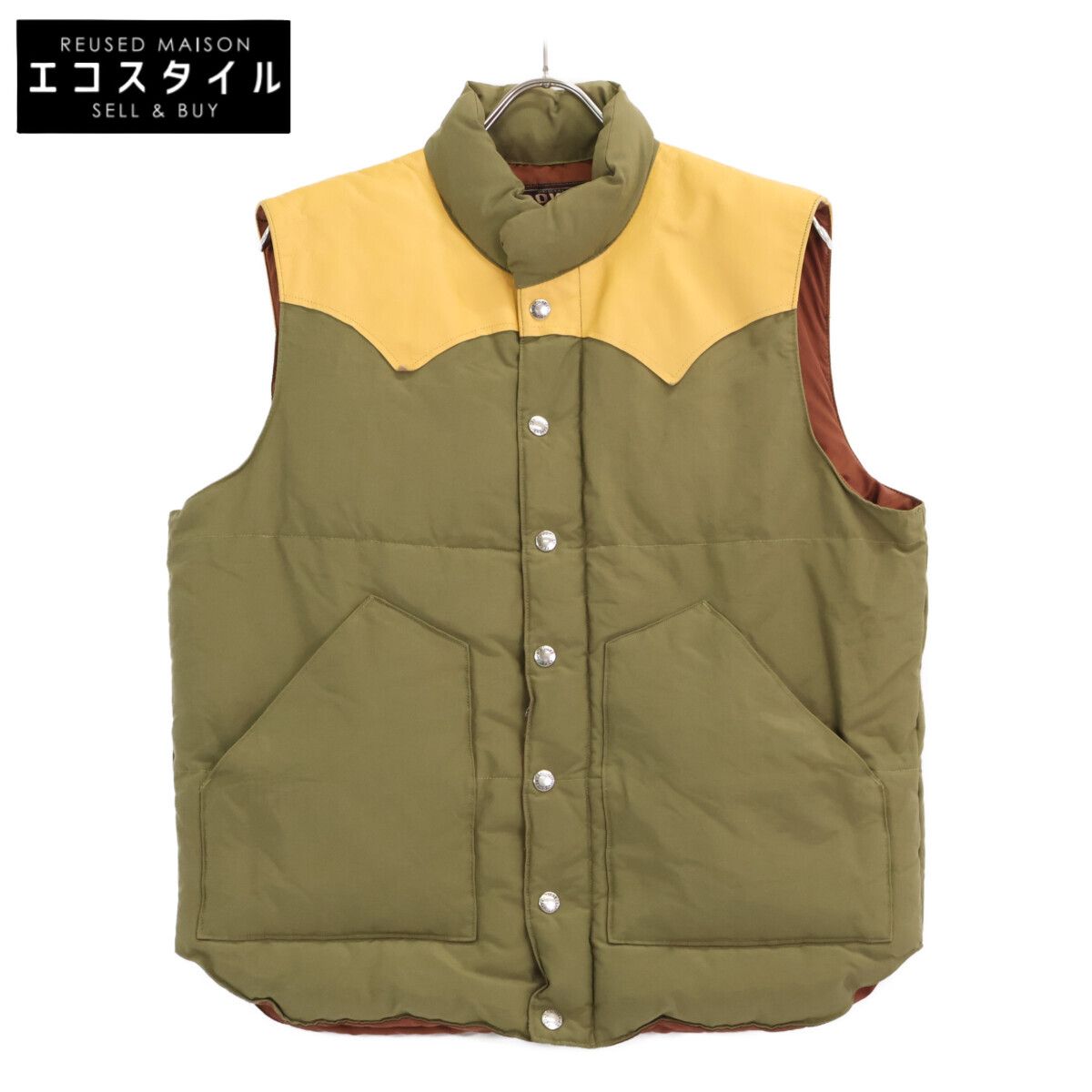 SUGAR CANE シュガーケーン SC12340 ｶｰｷ×ｲｴﾛｰ ﾀﾞｳﾝﾍﾞｽﾄ L