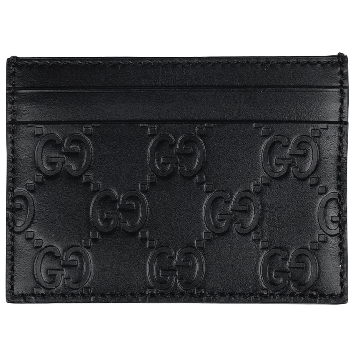 在庫一掃 グッチ GUCCI グッチシマ カードケース GG柄 パスケース カードケース シマレザー ブラック 233166 レディース