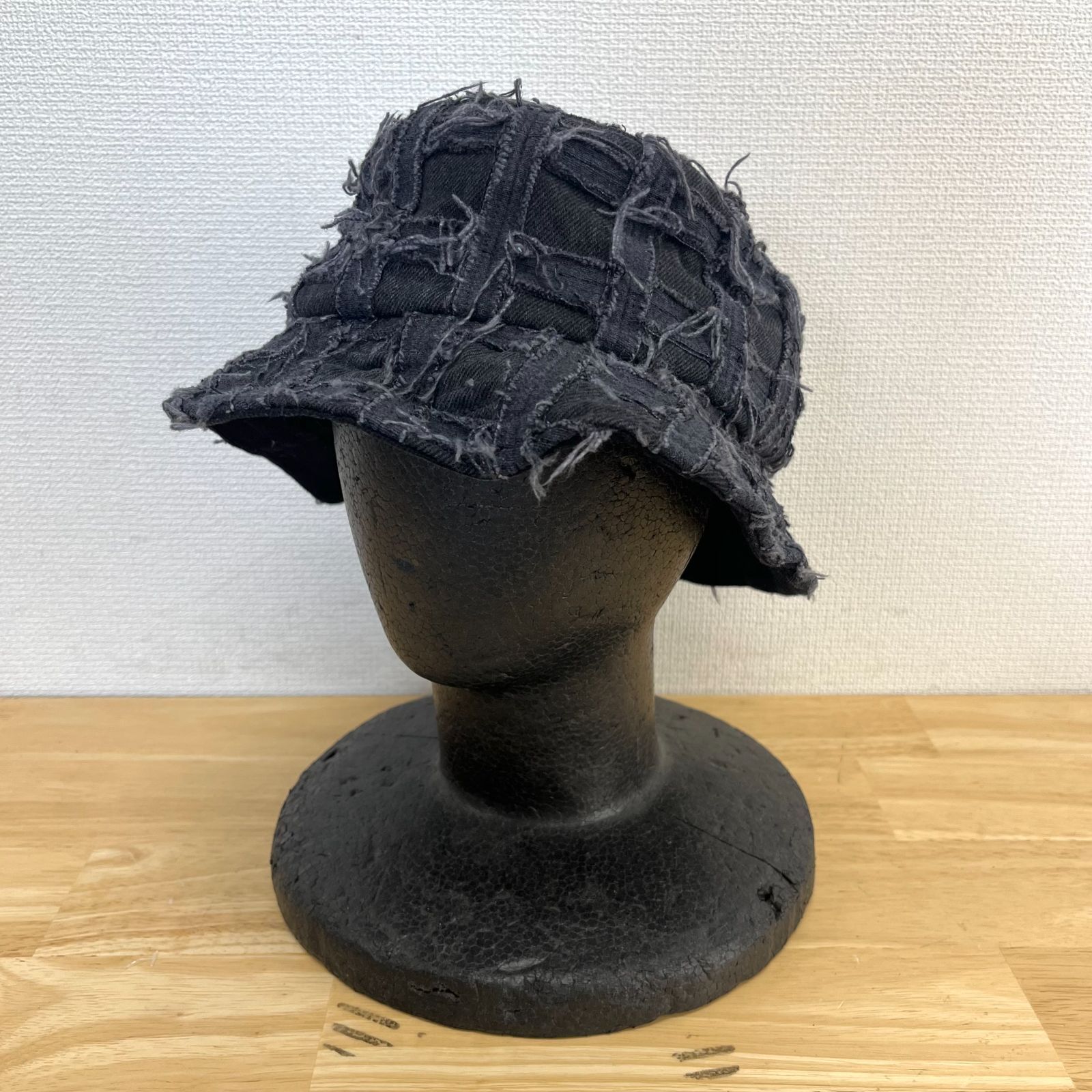Supreme シュプリーム 23SS Frayed Patchwork Denim Crusher フレイド パッチワーク デニム クラッシャーハット バケットハット 10128920