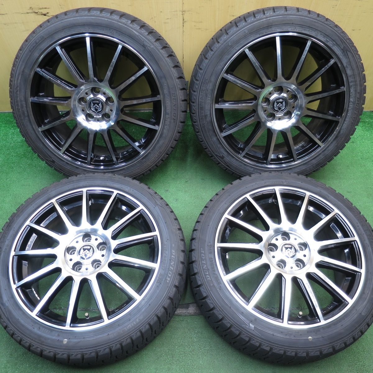 バリ溝 9.5分以上 86 BRZ 等 215|45R17 スタッドレス ダンロップ ウインターマックス WM02 RiZLEY ライツレー 17インチ PCD100|5H 5053012NJス