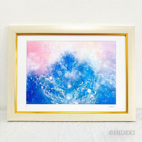 龍神の絵 龍神の深遠なる叡智を感じるエネルギーアート『在』A4版HYMジクレー ≪龍神