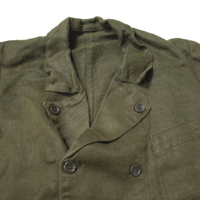 ANATOMICA アナトミカ フランス製 HERRINGBONE LINEN DOUBLE BREASTED