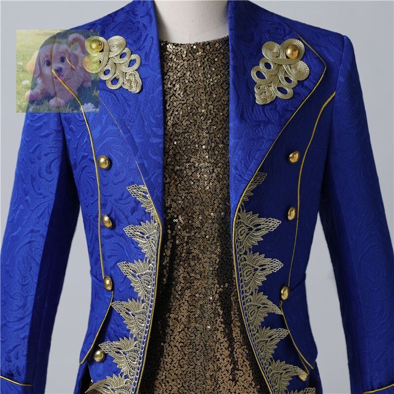 ロングジャケット ロイヤルブルー