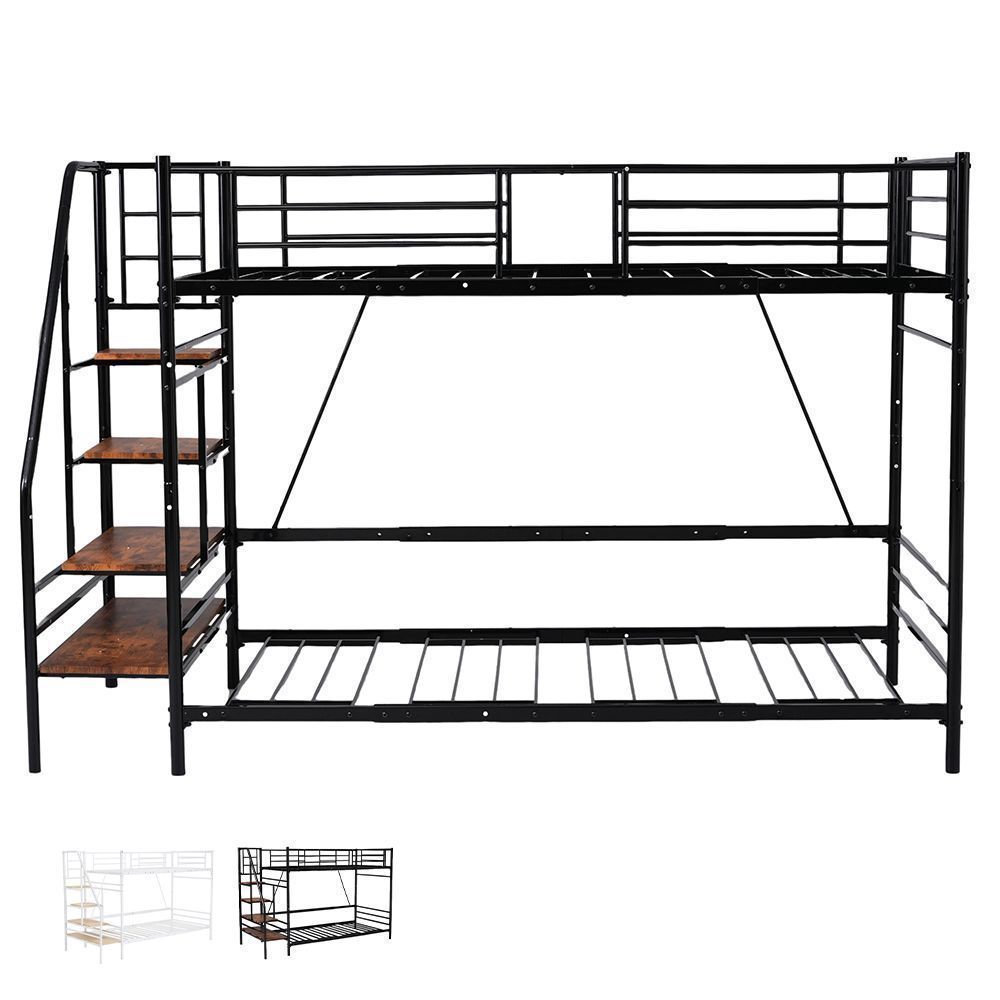 新品 未使用】S ロフトベッド 階段付き S パイプベッド シングル