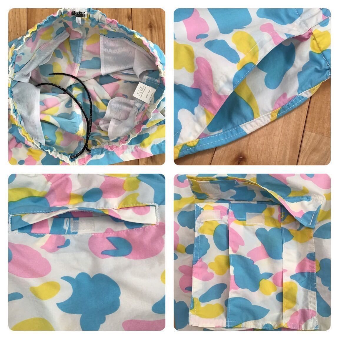 エイプ APE ベイプ BAPE マルチカモ ナイロン カーゴハーフ パンツ