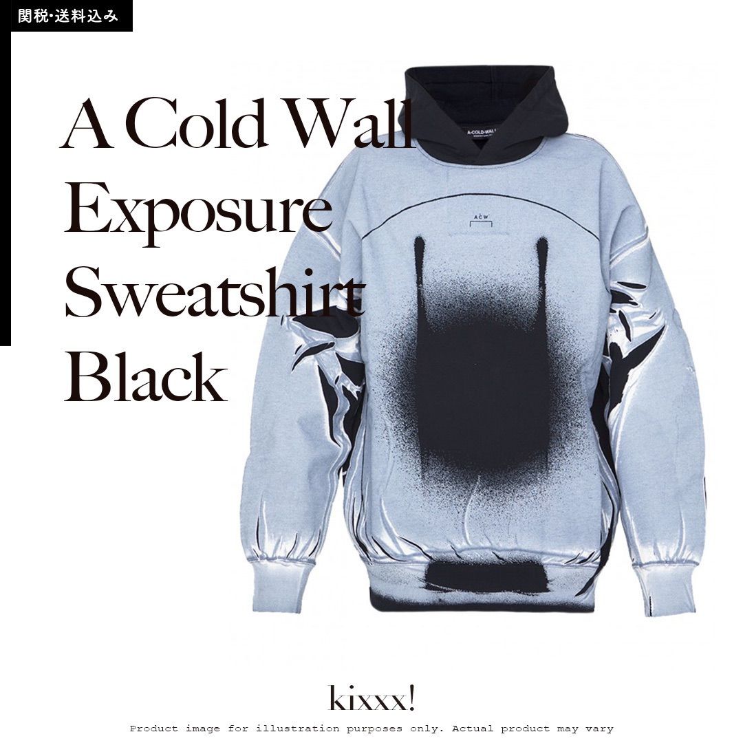 A Cold Wall Exposure Sweatshirt Hoodie Black アコールドウォール