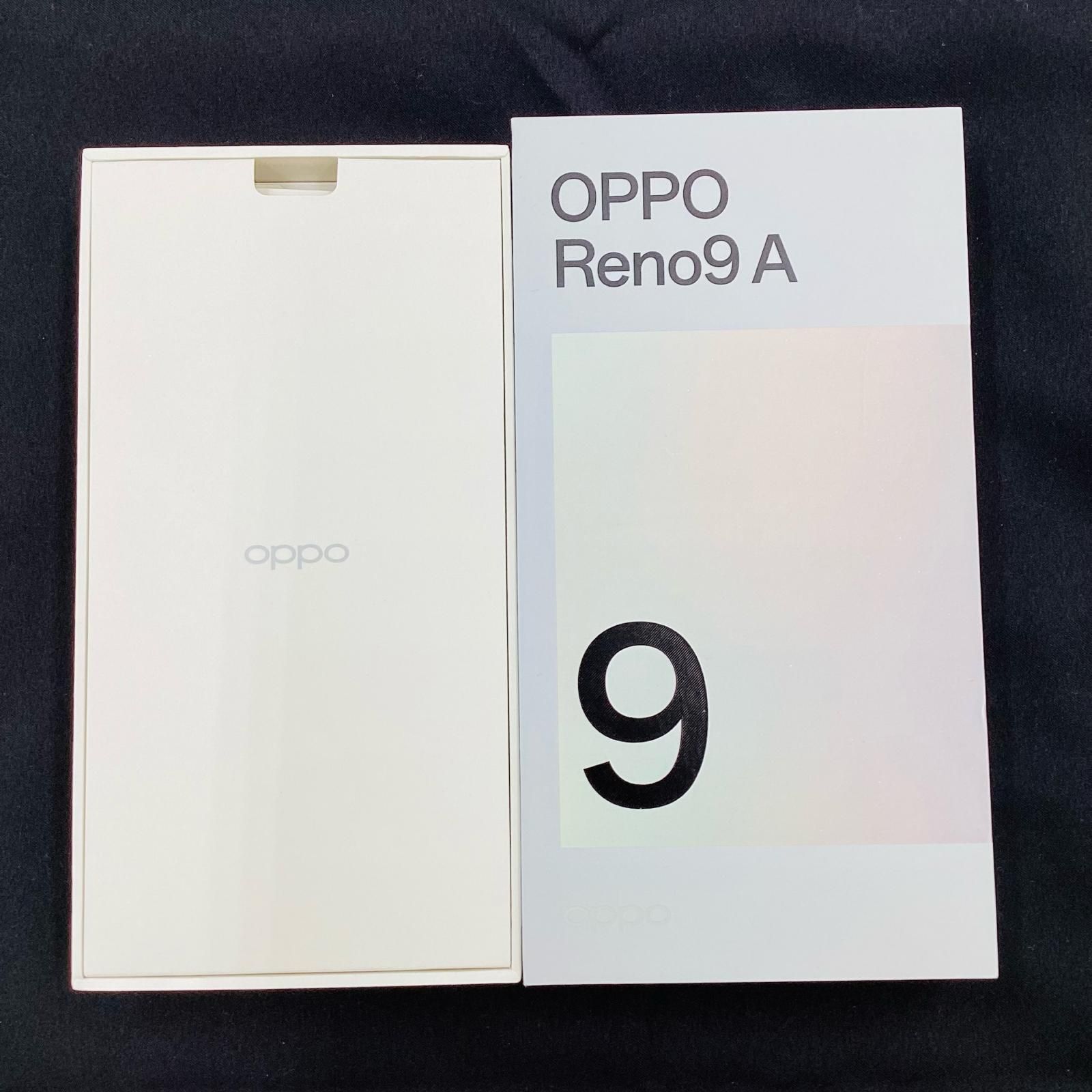 【美品】OPPO Reno9 A 本体 ホワイト　SoftBank 全額返金保証】【最速発送】OPPO Reno9 A 128GB ムーンホワイト
