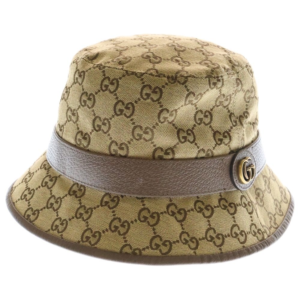GUCCI グッチ GG柄 キャンパス バケットハット ブラウン Mサイズ 楽天市場】GUCCI グッチ 帽子 メンズ レディースGGスプリーム