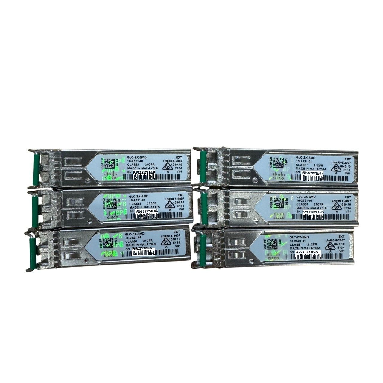 Cisco GLC-ZX-SMD SFP 10-2621-01 SMF Transceiver Module 6個セット