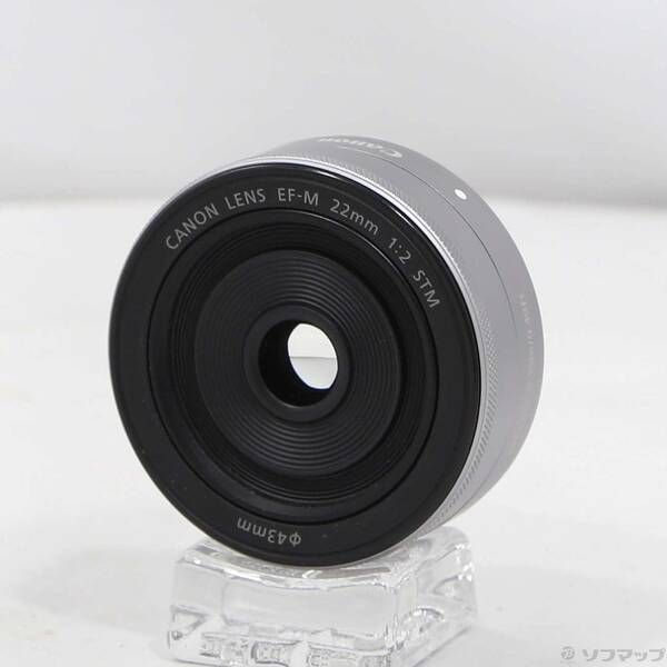 中古品〕 EF-M 22mm F2 STM シルバー (レンズ)(CANON Mマウント)【262
