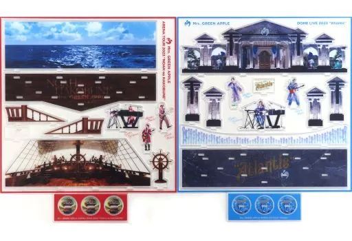 アクリルスタンド アクリルパネル 単品 Mrs. GREEN APPLE アクリルジオラマキット2種 NOAH ver.|Atlantis ver. Blu-ray|DVD ARENA TOUR 2025 ”NOAH no HAKOBUNE”