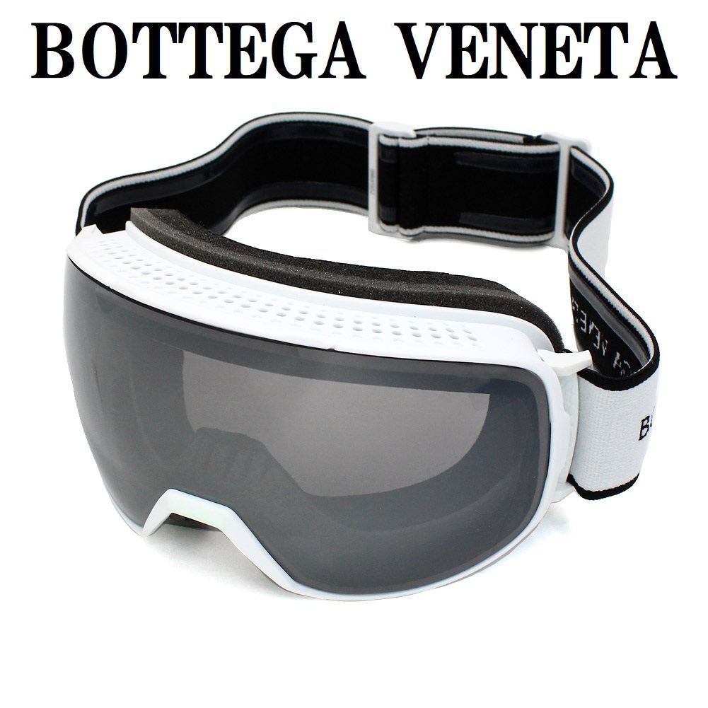 ボッテガヴェネタ BOTTEGA VENETA BV1167S 005 スキー ゴーグル スノーボード アウトドア UVカット 紫外線カット メンズ  レディース シルバー ホワイト