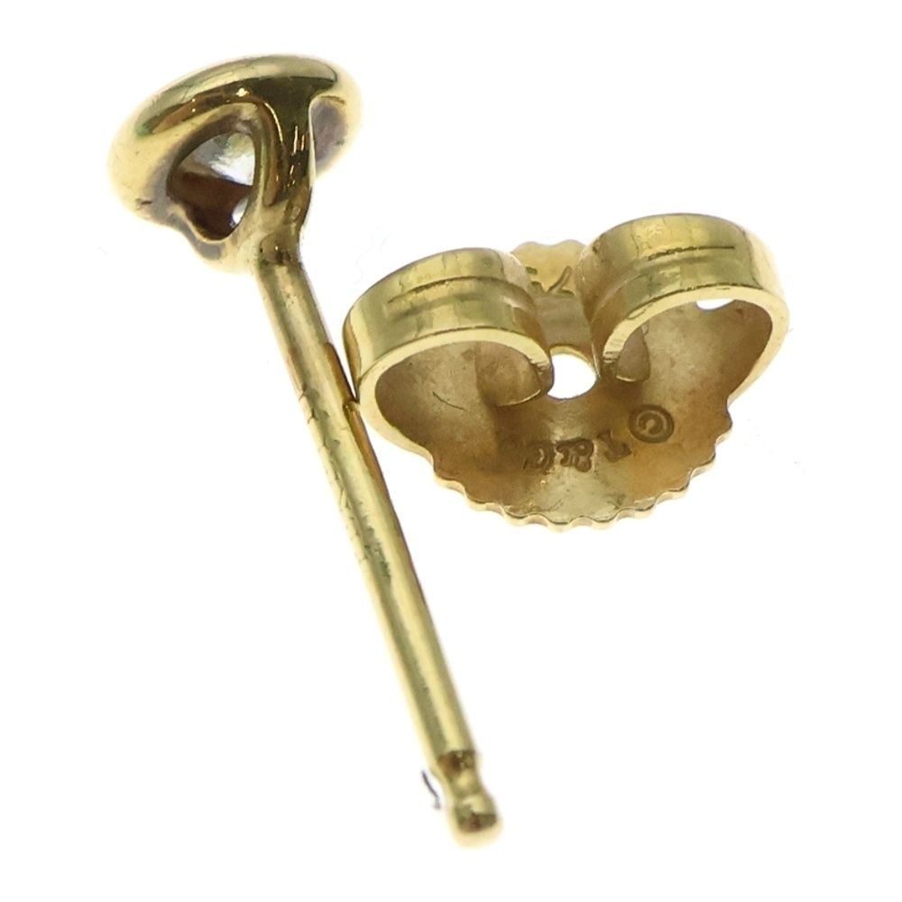 TIFFANY-Co ティファニー バイザヤード 両耳用ダイヤ付ピアス 1PD K18YG イエローゴールド レディース DECORATOM_COM_BR