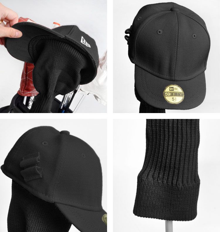 ヘッドカバー NEWERA GOLF ニューエラ ゴルフ ブラック おしゃれ