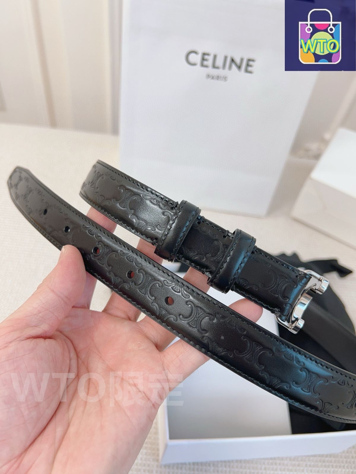 今日特価】CELINE オリジナルレザーベルト - メルカリ