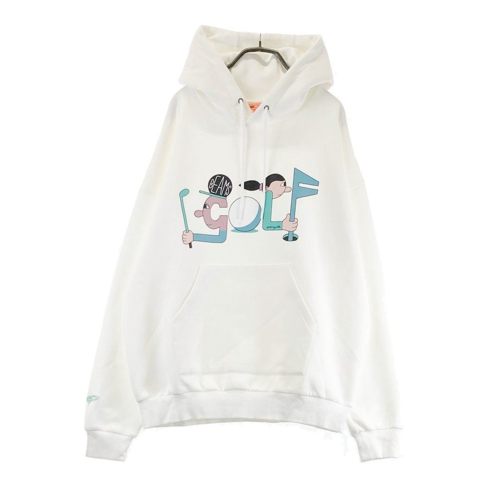 サイズ L BEAMS GOLF ビームスゴルフ ジェレミー ヴィル 別注 プルオーバーパーカー フーディー ホワイト系 240101376012 ゴルフウェア メンズ ストスト